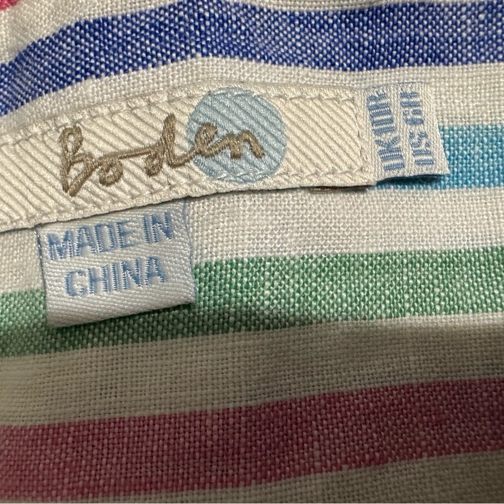 Boden Striped Midi Dress in Multicolor